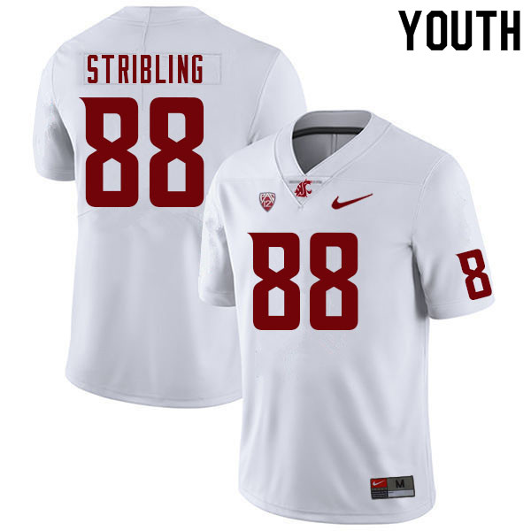 Youth #88 De'Zhaun Stribling Washington State Cougars College Football Jerseys Sale-White - Click Image to Close